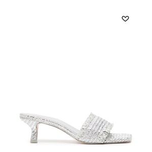 Cult Gia 60 mm interwoven metallic mules
